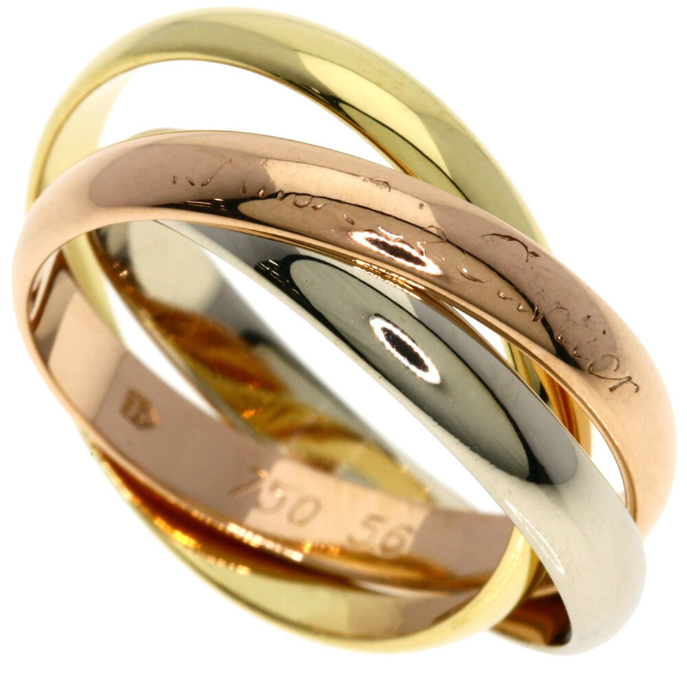 Cartier Trinity #56 Ring - 18K Yellow Gold/18K Pink White Gold Women's CARTIER